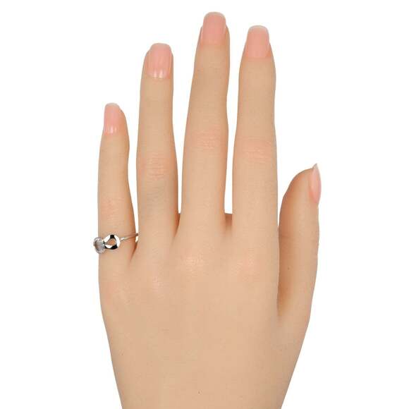 CARTIER 18k Silver Diamond Ring